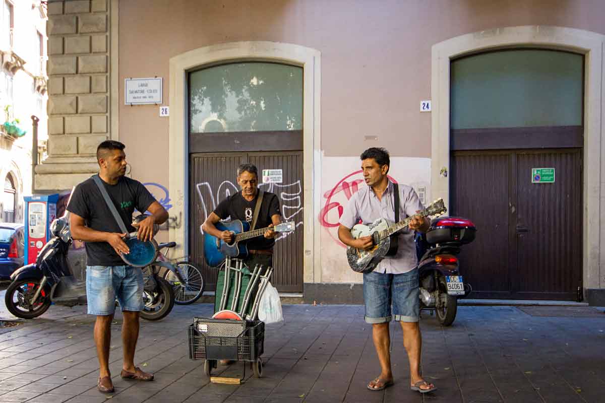 Catania, уличные музыканты